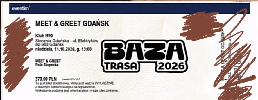 Bilet na koncert bazy