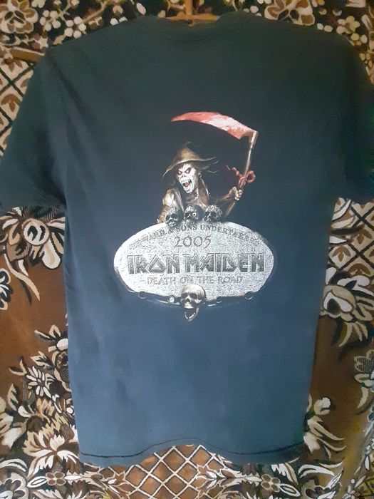 Футболка вінтаж:iron maiden 2005 death on the road