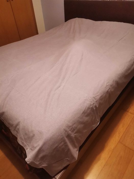 Capa de edredom lilás cama solteiro