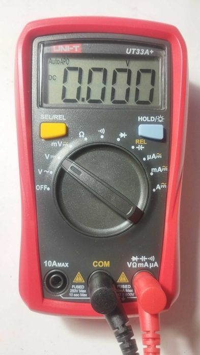 Мультиметр, тестер: UNI-T UT33A+.