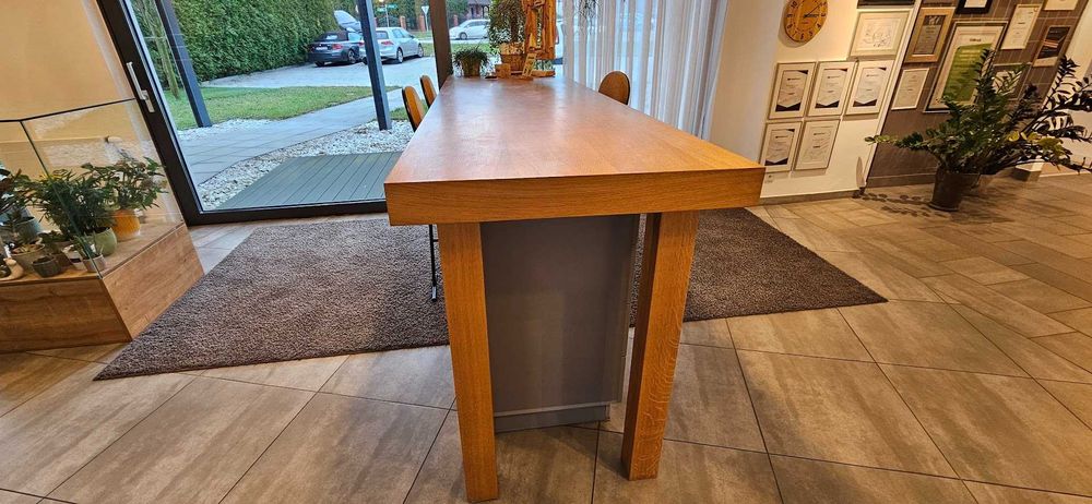 Stół dębowy lub lada 280x80 cm wysokość 110 cm