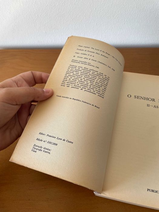 J.R.R. Tolkien: O Senhor dos Anéis II - As Duas Torres [Publicações Europa América]