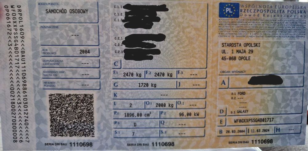 Sprzedam samochód FORD GALAXY