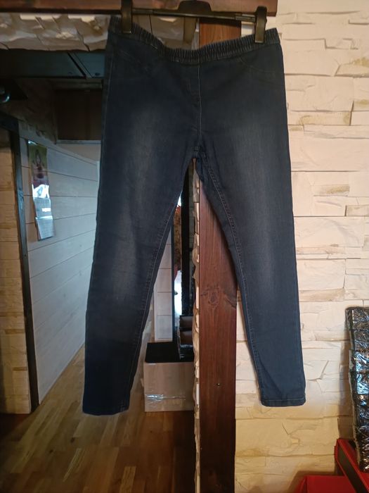Super jeansy w kolorze granatowym