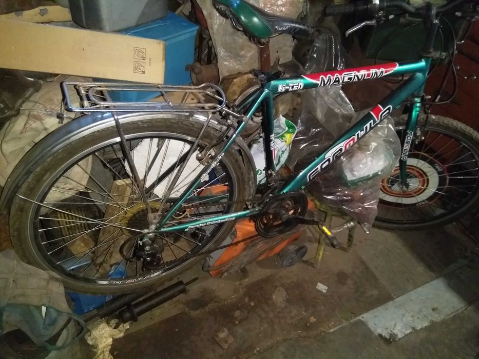 мото синий и велик