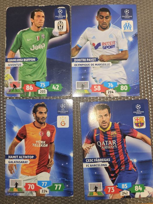 Karty Champions League 2013- 2014- 47sztuk+ 1 duża+ 5szt etui