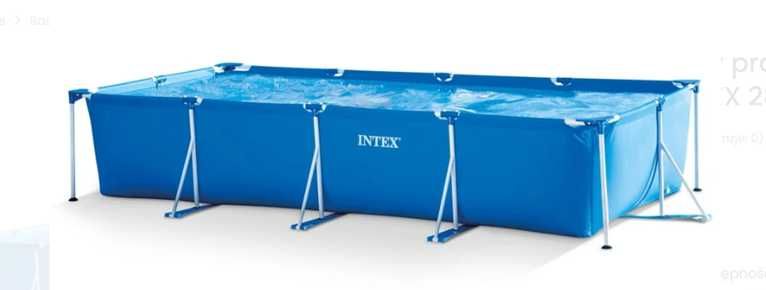 Basen stelażowy prostokątny 450x220x84 cm z pompką intex 28274 UŻYWANY
