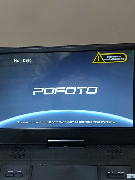 Przenośny odtwarzacz DVD z obrotowym ekranem HD o przekątnej 14,1 cala