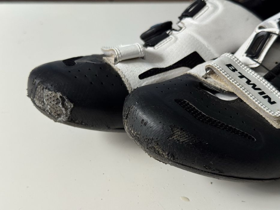 Karbonowe Buty B-Twin SPD bezsznurówkowe 40