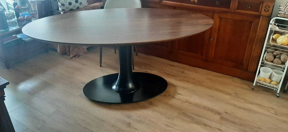 LASKASAS - Mesa de sala de jantar para 6 pessoas + 6 cadeiras LASKASAS