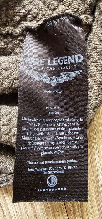 Pme Legend sweter męski brązowy rozmiar XXL wymiary na zdjęciach