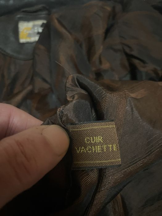 Кожаная куртка L Бомбер Пилот Винтаж Италия