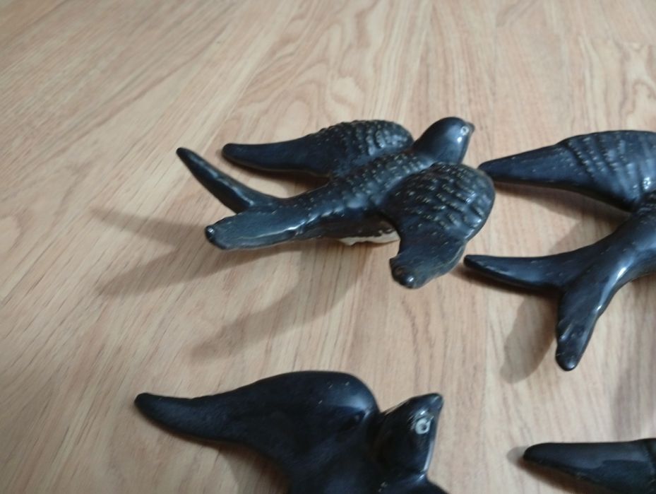 Conjunto 6 Andorinhas Cerâmicas