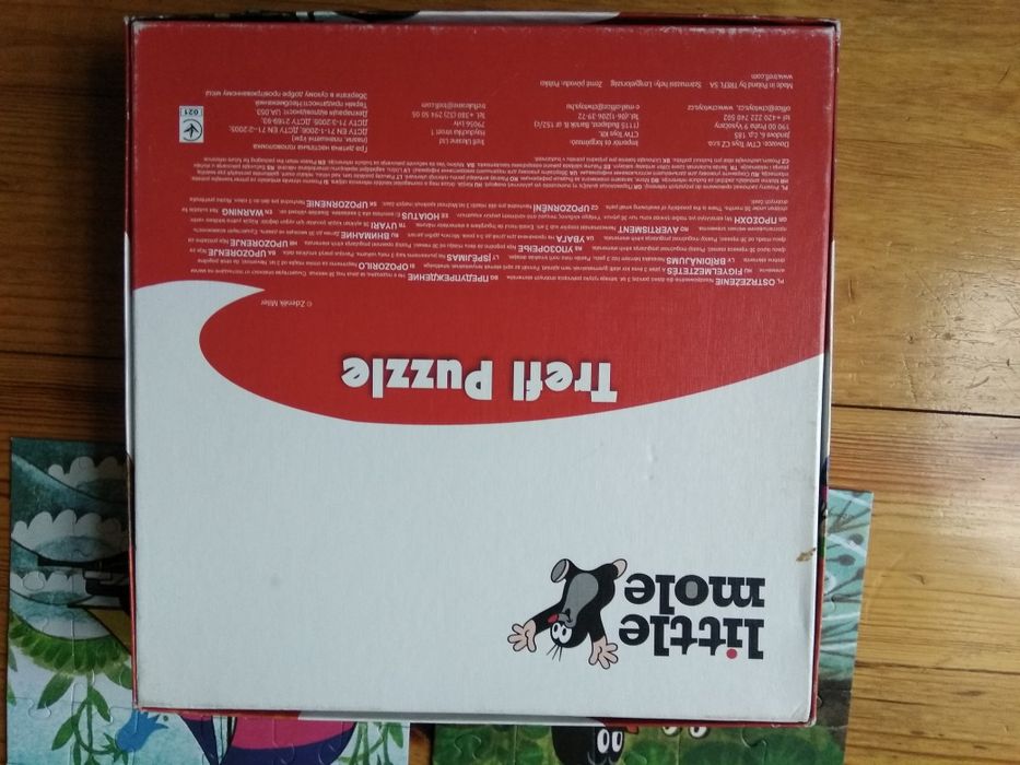 Puzzle 3 w 1 Krecik Little mole Trefl 4+ 20, 36 i 50 elementów i