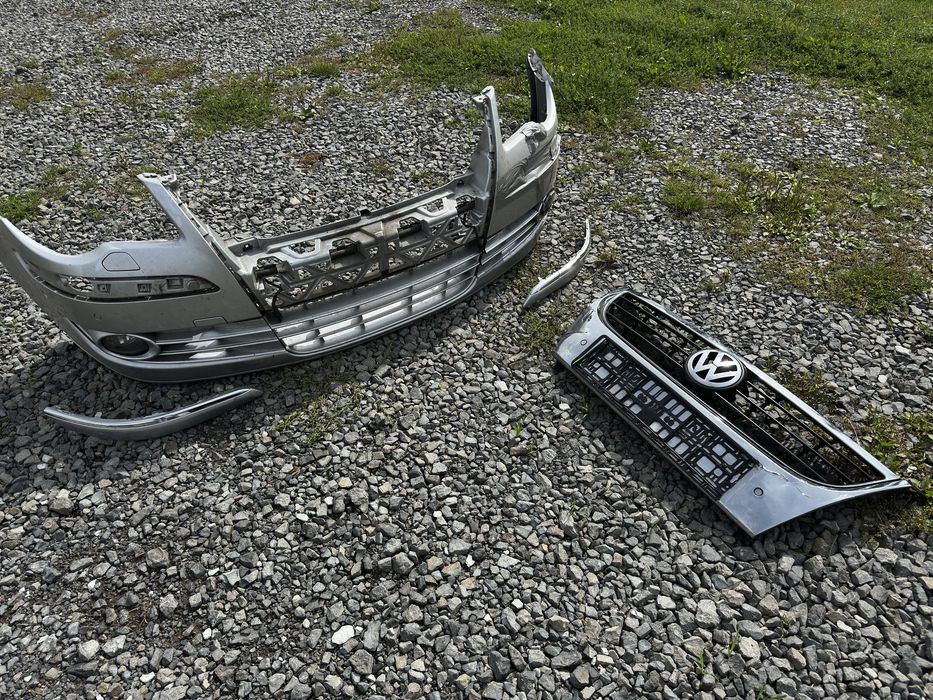 Zderzak grill volkswagen touran 1 lift czujniki parkowania, spryskiwacze halogeny