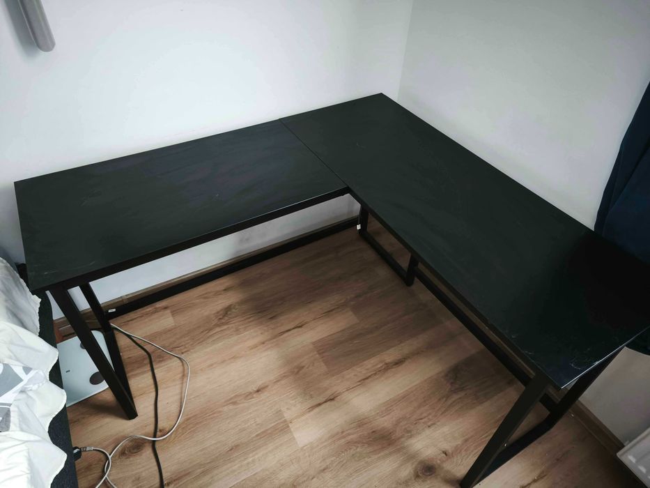 Biurko narożne czarne Poznań Junikowo • OLX.pl