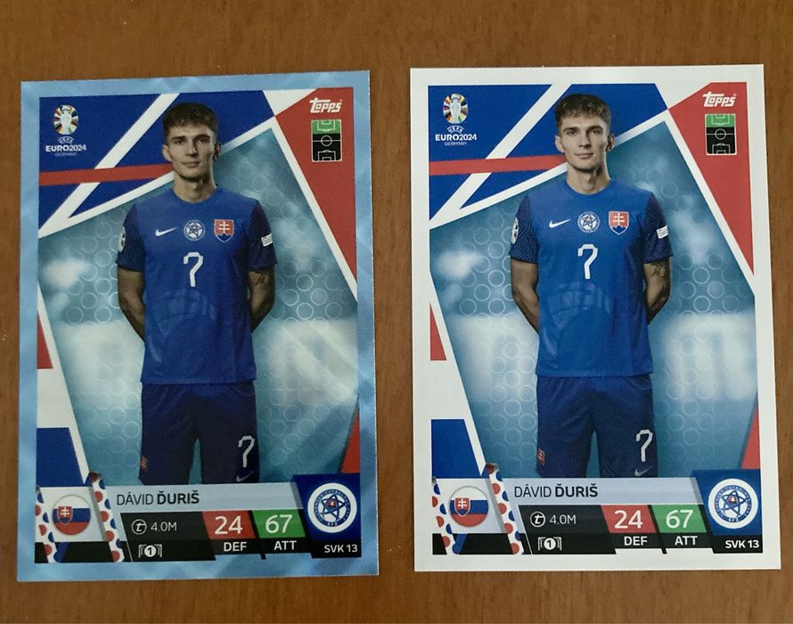 Carta Match Attax erro de impressão