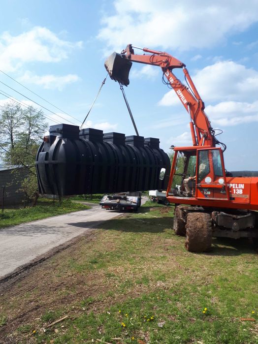 Montaż oczyszczalni przydomowych, brukarstwo, roboty ziemne