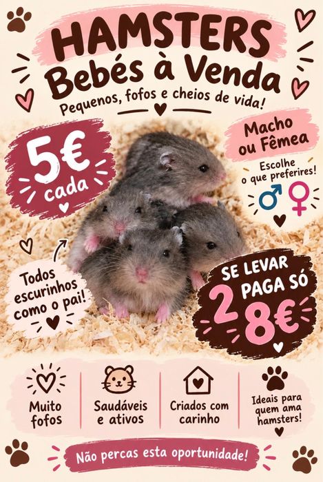 Hamster Russo Bebé