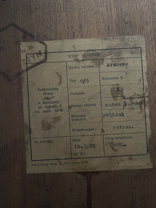 Kredens Vintage PRL bardzo dobry stan