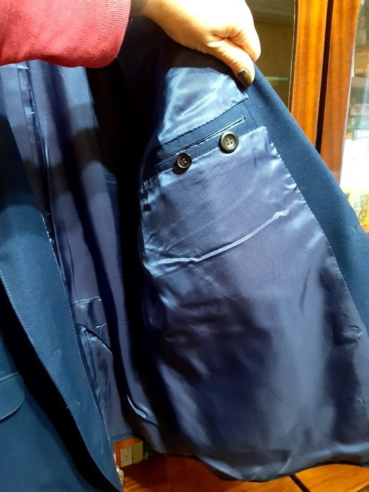 Пиджак мужской синий 50 р