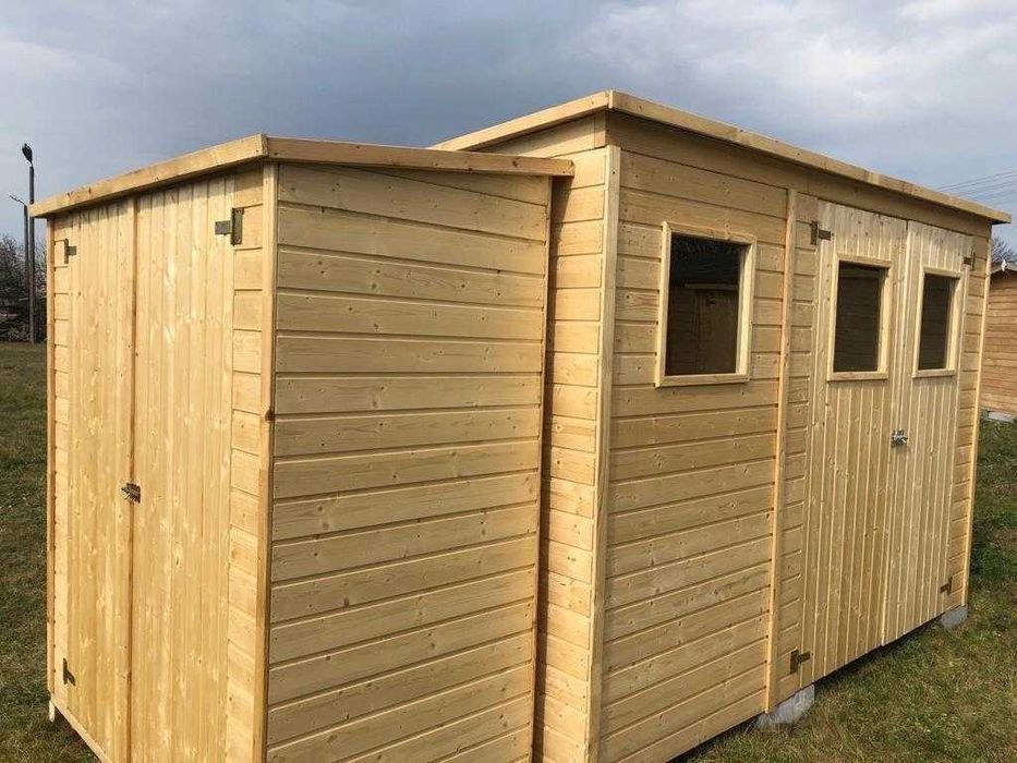 Domek ogrodowy 2,7 x 1,8 m z płaskim dachem DOM421