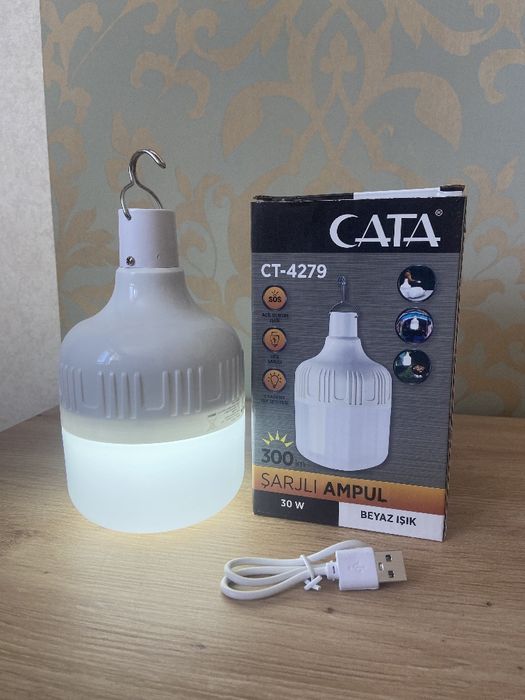 Аккумуляторная лампочка Турция, акумуляторна лампа САТА-4279