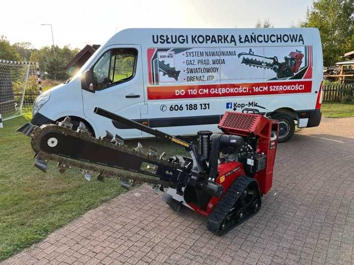 Usługi koparką łańcuchową