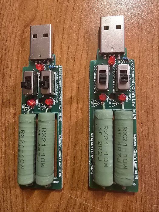 Moduł testowy obciążenia, tester obciążenia USB DC 5V. 2sztuki