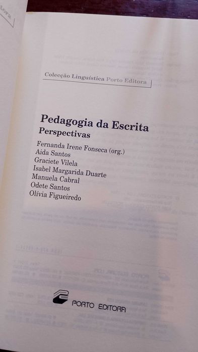 Pedagogia da Escrita Perspectivas - Joaquim Fonseca