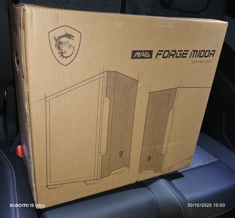 MSI MAG Forge M100A Micro-ATX Case, Black with RGB Lighting64739396384259120