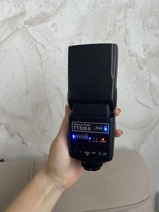 Спалах Godox TT520 II із синхронізатором для фотоапарата Canon Nikon Pentax Olympus