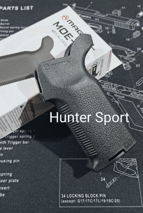 Ручка пистолетная рукоятка для оружия Magpul руків'я пістолетне Fab Defense для зброї  AR15 AR10
