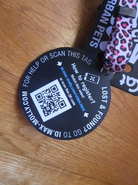 Coleira Gato [ Max & Molly ] com ID TAG - NOVA