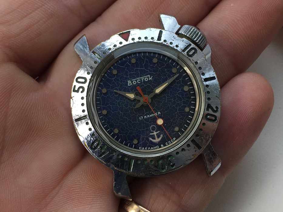 Часы водонепроницаемые Восток юношеские якорь СССР рабочие