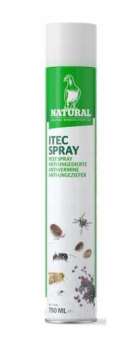 Dla Gołębi Natural Itec Spray 750ml na Piórojady Insekty Pchły 3 szt.