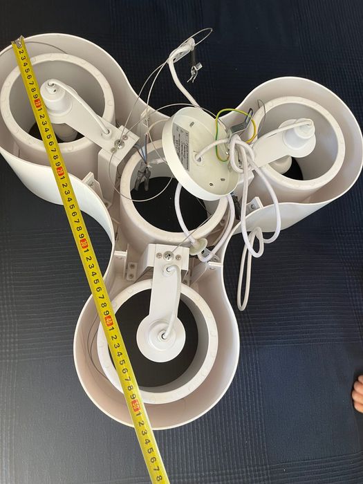 Lampa wisząca Moderno 15264, biała, regulacja wysokości,3źródła światł