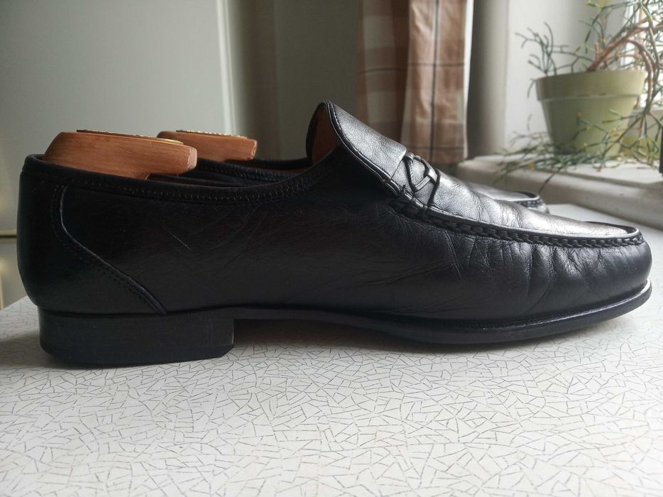 Кожаные туфли мокасины лоферы LOAKE, Англия, размер UK 9, длина стельки 28 см