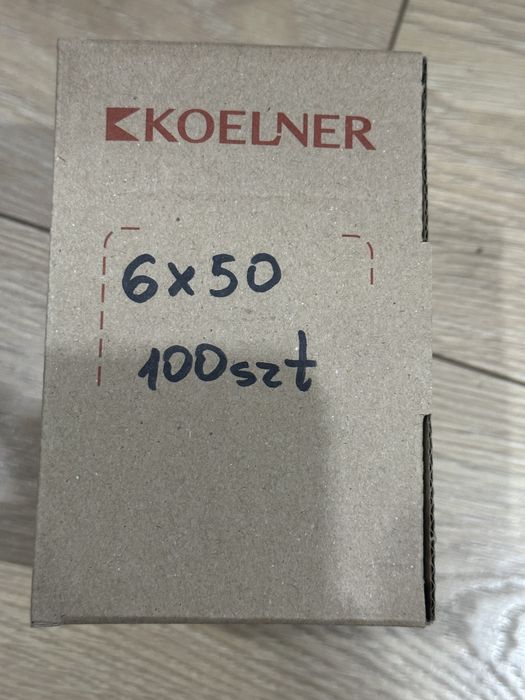 Wkręty 6X50 na klucz 140 szt