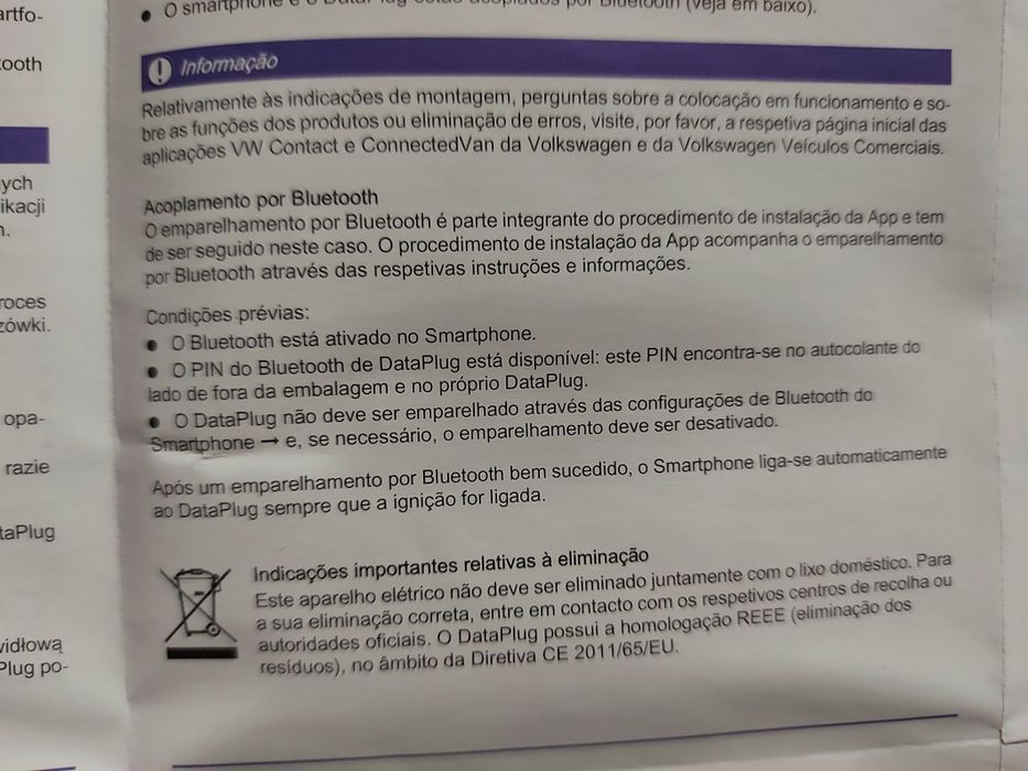 Aparelho para ligar ao carro  verificar avarias
