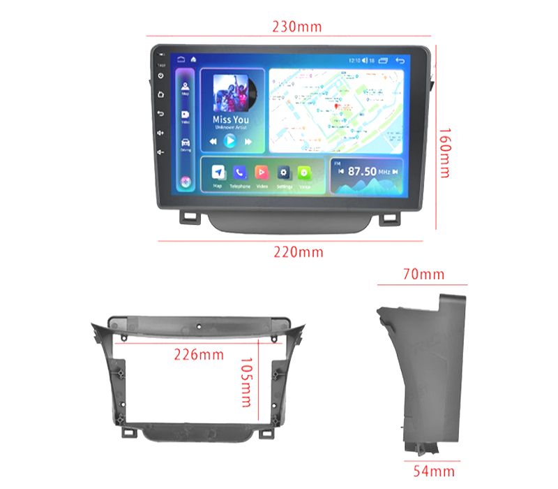 RÁDIO GPS ANDROID 13 HYUNDAI I30 07-11