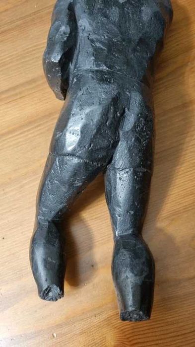 Rzeźba z terenów śląskich, węgiel kamienny, PRL