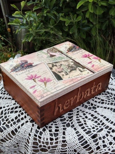 decoupage na herbatę