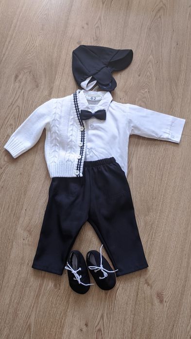 Komplet do chrztu dla chłopca rozmiar 62 + gratis