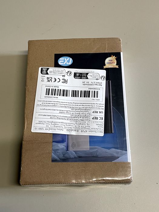 Powerbank EXJ KP09 10000mAh 37Wh 5V 2A Biały Slim Przenośna Bateria (Nowy) (3314)