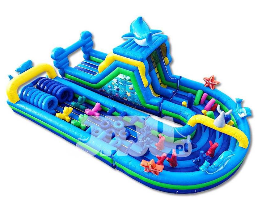 OD RĘKI! Dmuchany Tor Przeszkód 3 Części 15x9! Nowe! Sezon 2025!