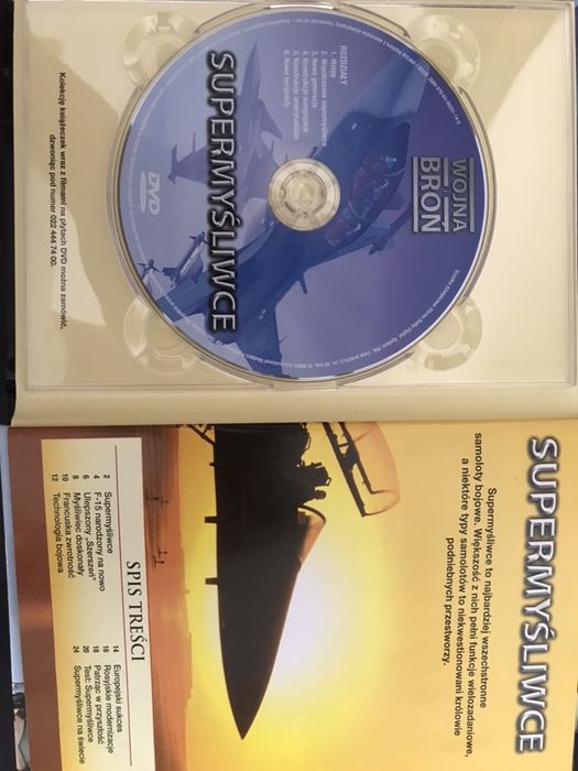 Super myśliwce książka z testami + płyta CD