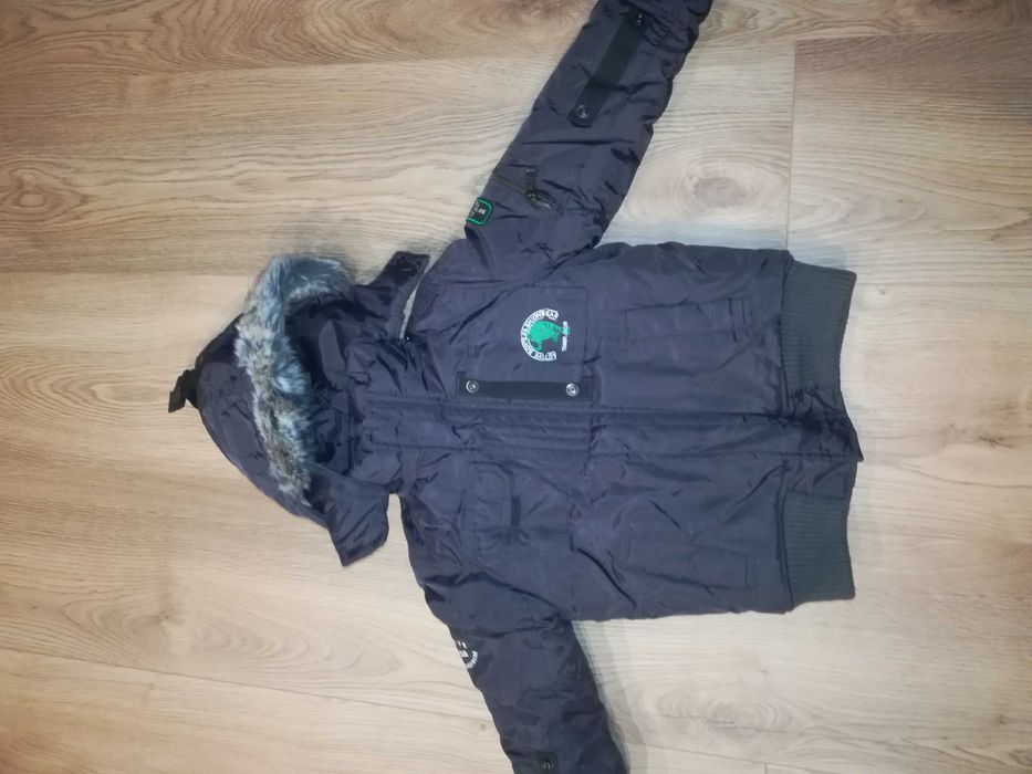 Kurtka zimowa chłopięca używana, rozm. 122