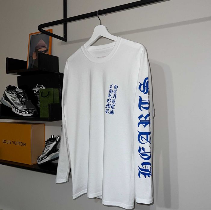 Лонгслів Chrome Hearts (білого кольору)