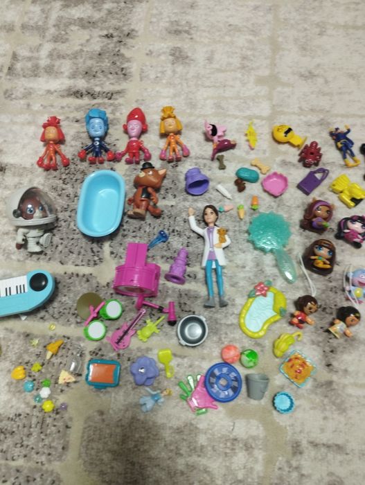 Лпс, фігурки, будиночки, lps, гірка